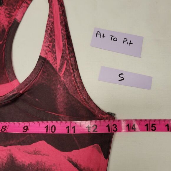 𝅺RED and Brown Black Sleeveless Slinky Long Tunic - Various Sizes - Picture 10 of 10